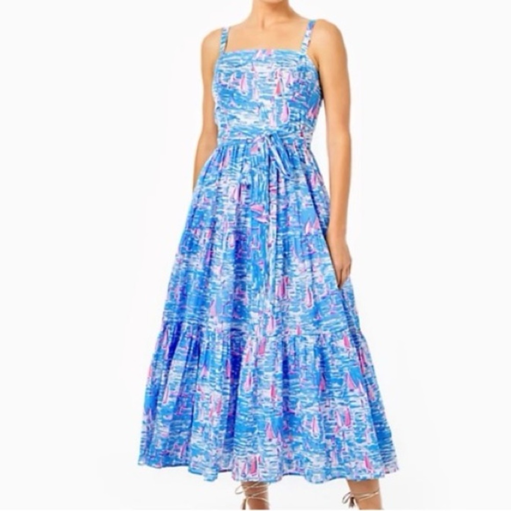 Rare Lilly Pulitzer Analeese Midi size 4 Boatylicious